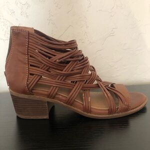 Maurices Brown Strappy Heels